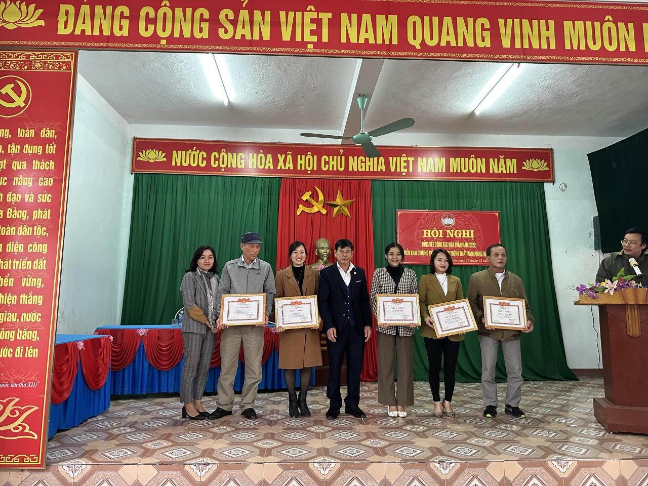 Ủy ban Mặt trận Tổ quốc xã Cương Gián vừa tổ chức Hội nghị tổng kết công tác mặt trận năm 2022, triển khai nhiệm vụ năm 2023.